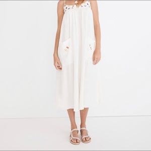NWT Madewell linen embroidered midi dress